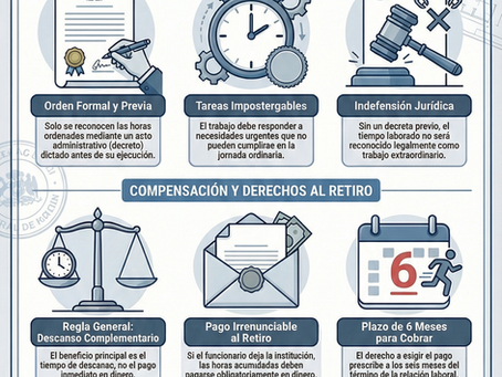 Horas Extraordinarias en la Administración Pública: El derecho irrenunciable al descanso compensatorio o su pago