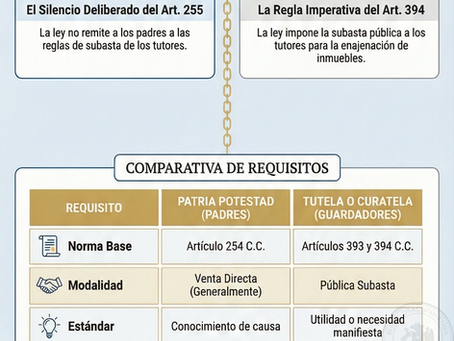 Venta de inmuebles de menores bajo patria potestad: ¿subasta pública o venta directa?