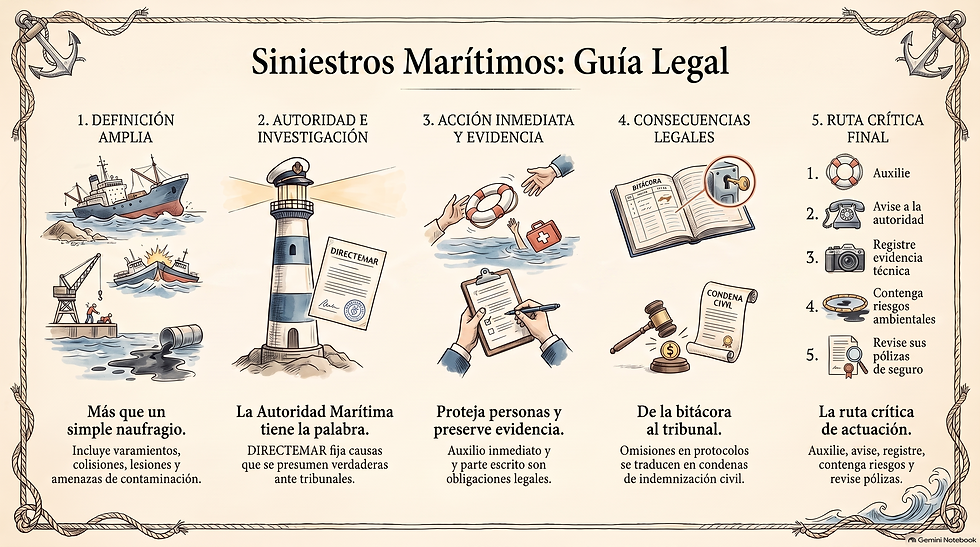 Accidentes en el mar en Chile: investigación, deberes y consecuencias jurídicas