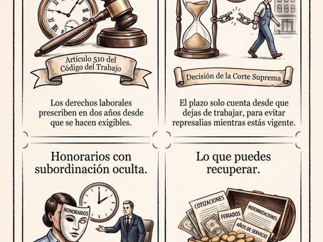 El plazo para demandar el reconocimiento de vínculo de carácter laboral e indemnizaciones subsecuentes