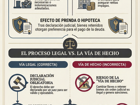 El Derecho Legal de Retención en el Arrendamiento: Garantía, Límites y el Peligro de la "Vía de Hecho"
