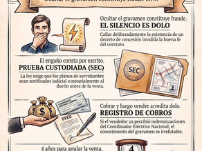 Servidumbre eléctrica no declarada al comprador de terreno