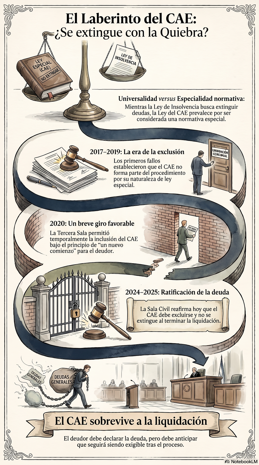 El Crédito con Aval del Estado (CAE) y su exclusión del procedimiento concursal de liquidación voluntaria. Jurisprudencia 2017–2025.