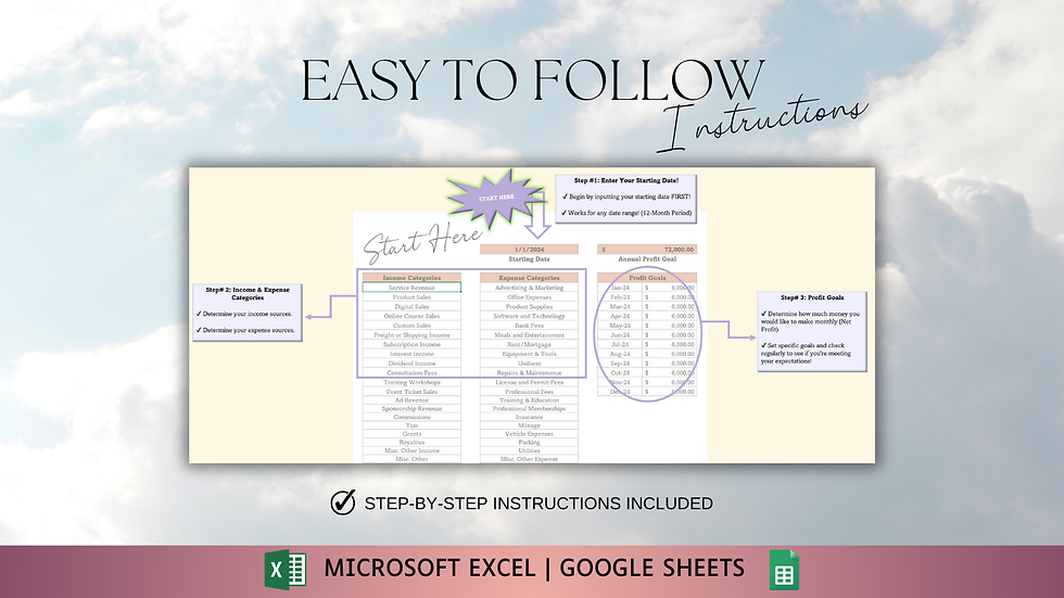 Thumbnail: Small Business Bookkeeping | Excel | Google Sheets | Sales Tax Tracker