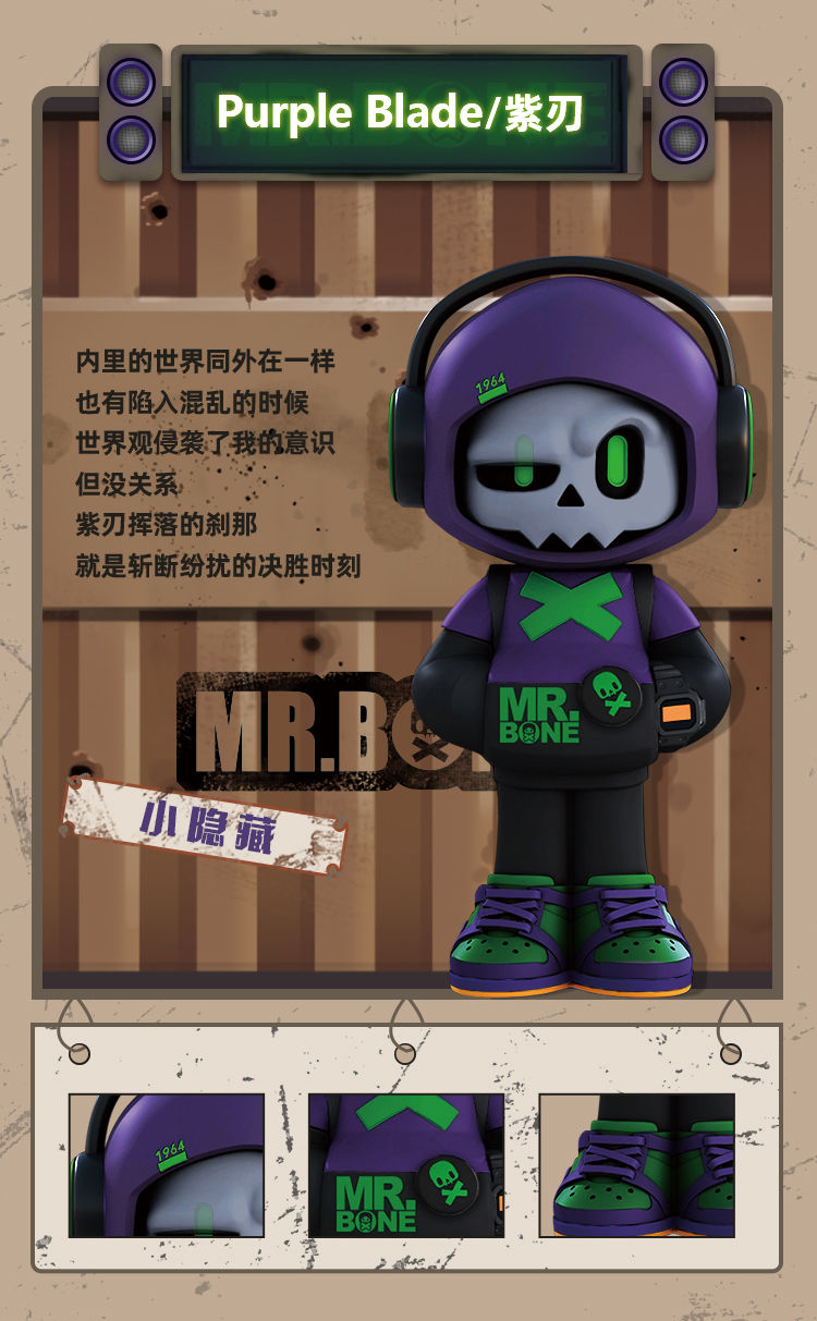 Thumbnail: Mytoys Mr.Bone Game Man Mini Series Blind Box