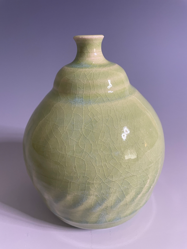 Key Lime Green Bottle | PBR Pottery