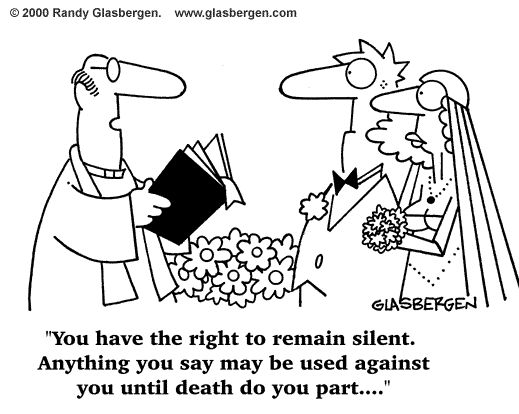 cartoon - wedding death do you part