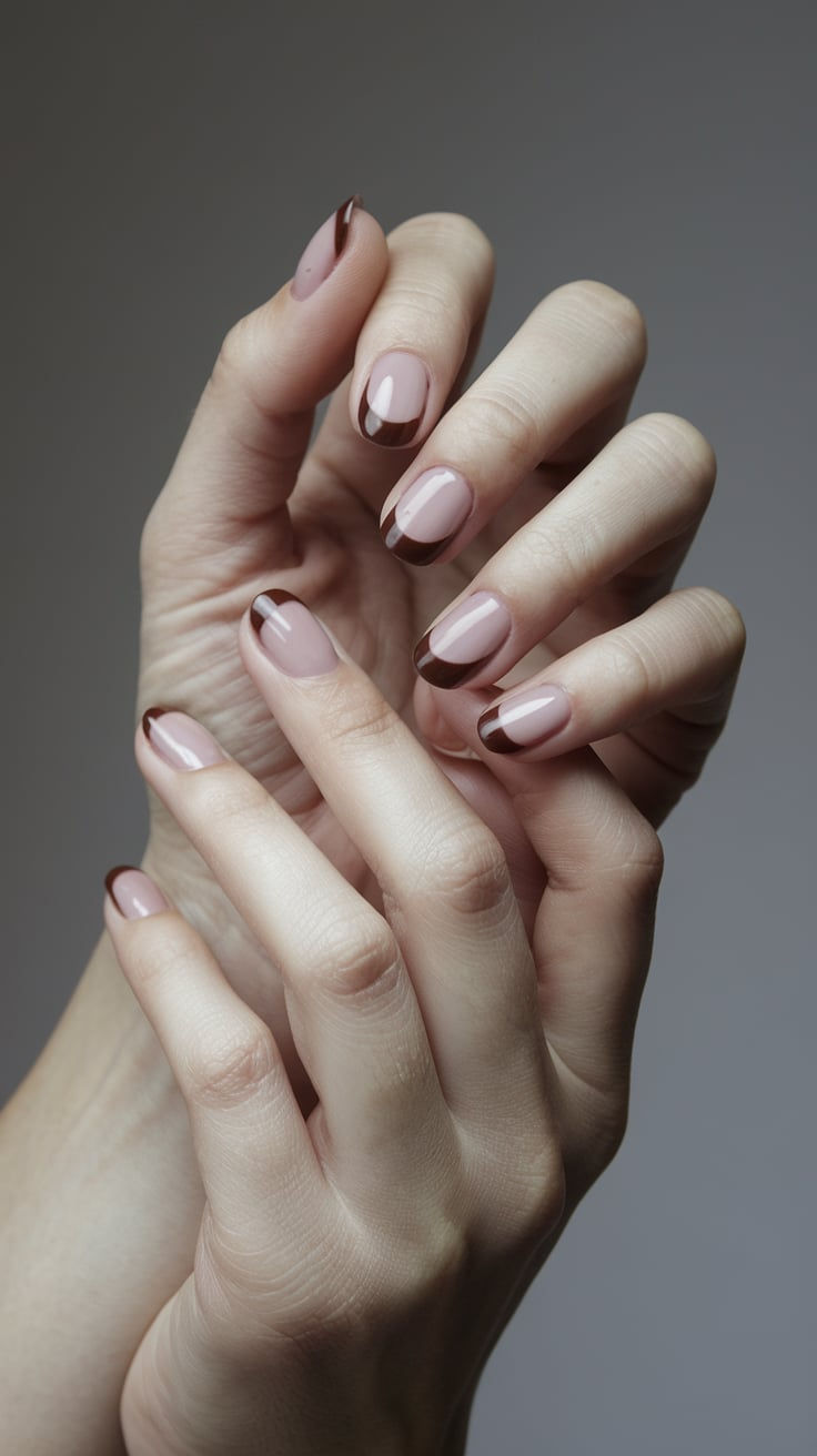 Kreative Braun-Nägel in matt und glänzend – vielseitige Inspiration für deinen nächsten Nagel-Look.