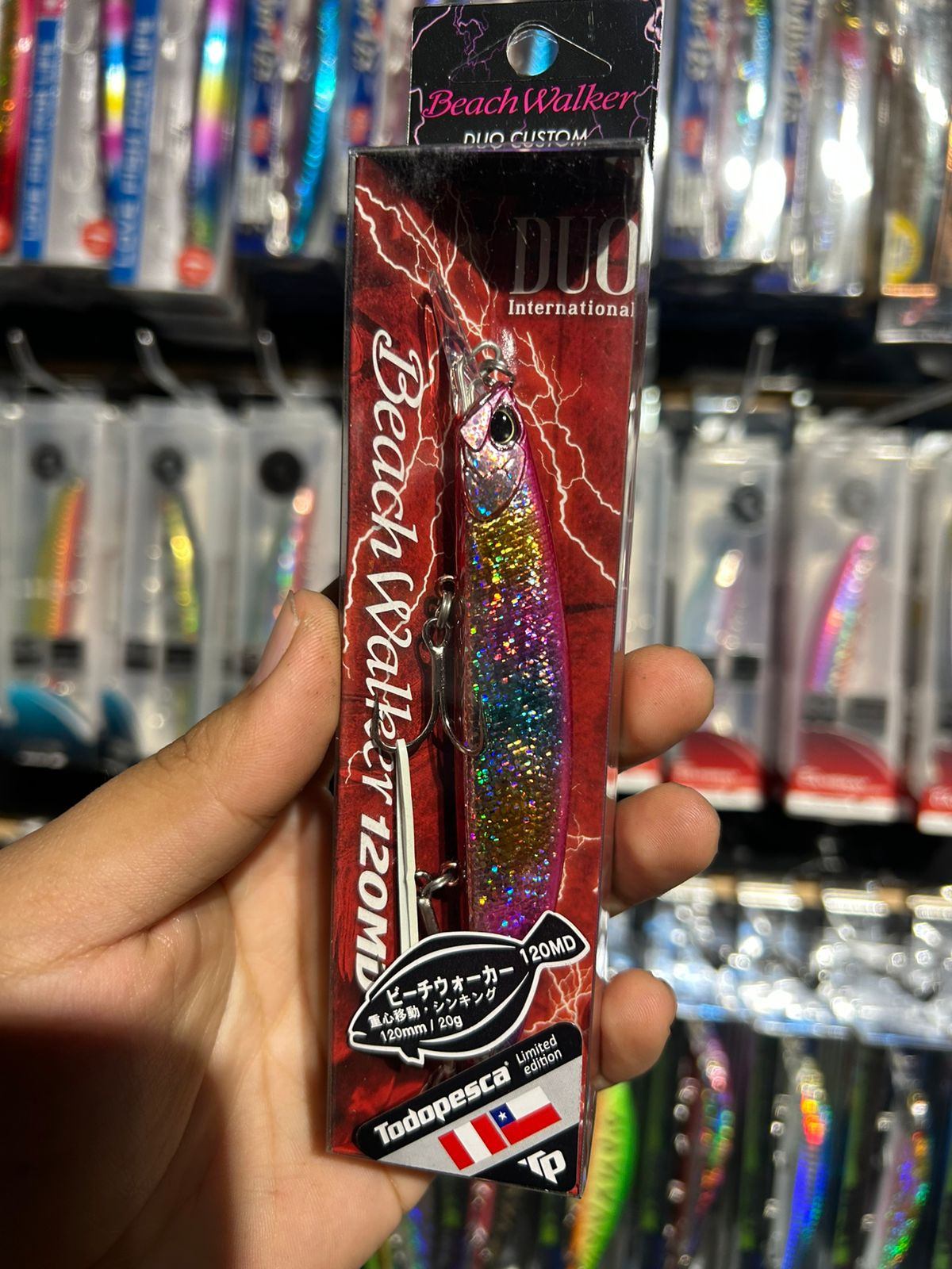 Señuelo Duo Beach Walker 120 MD /Sparkling Pink Candy