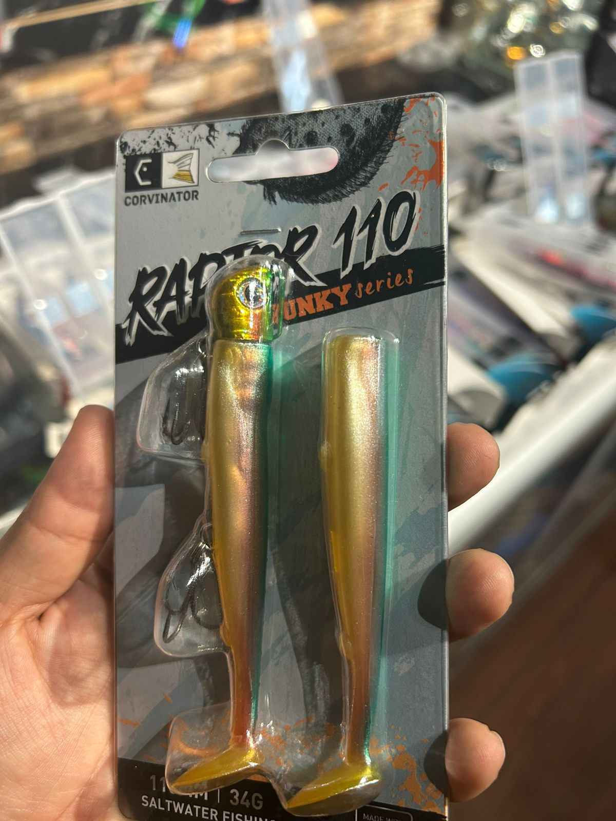 Raptor corvinator Lomo verde y dorado descontinuado