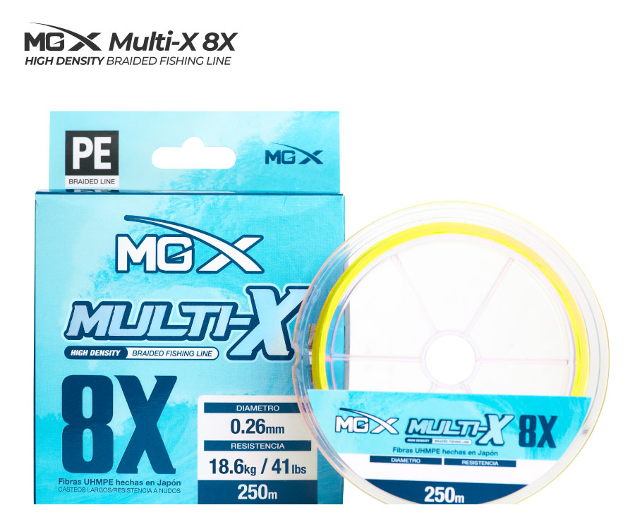 Miniatura: Multifilamento MGX Multix 8X - 250m VERDE 0.18mm