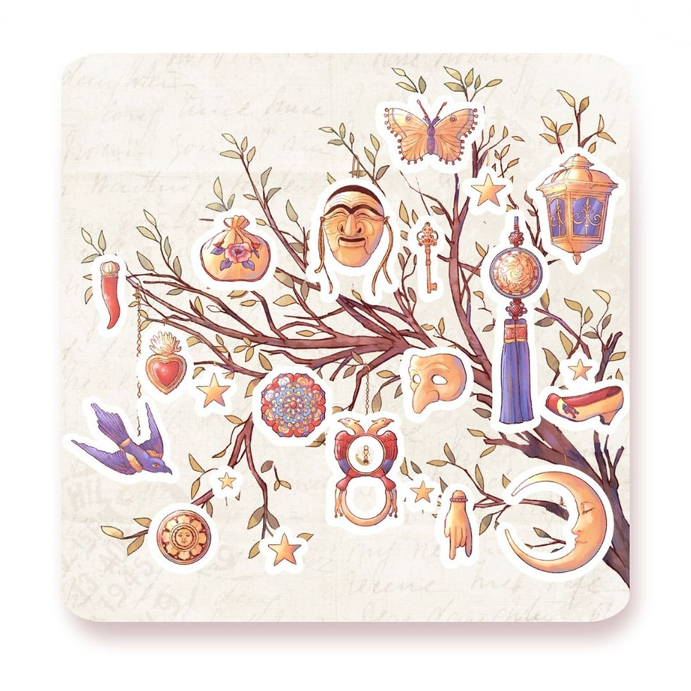 Lucky Charms - Folkloristic Mini Sticker Sheet