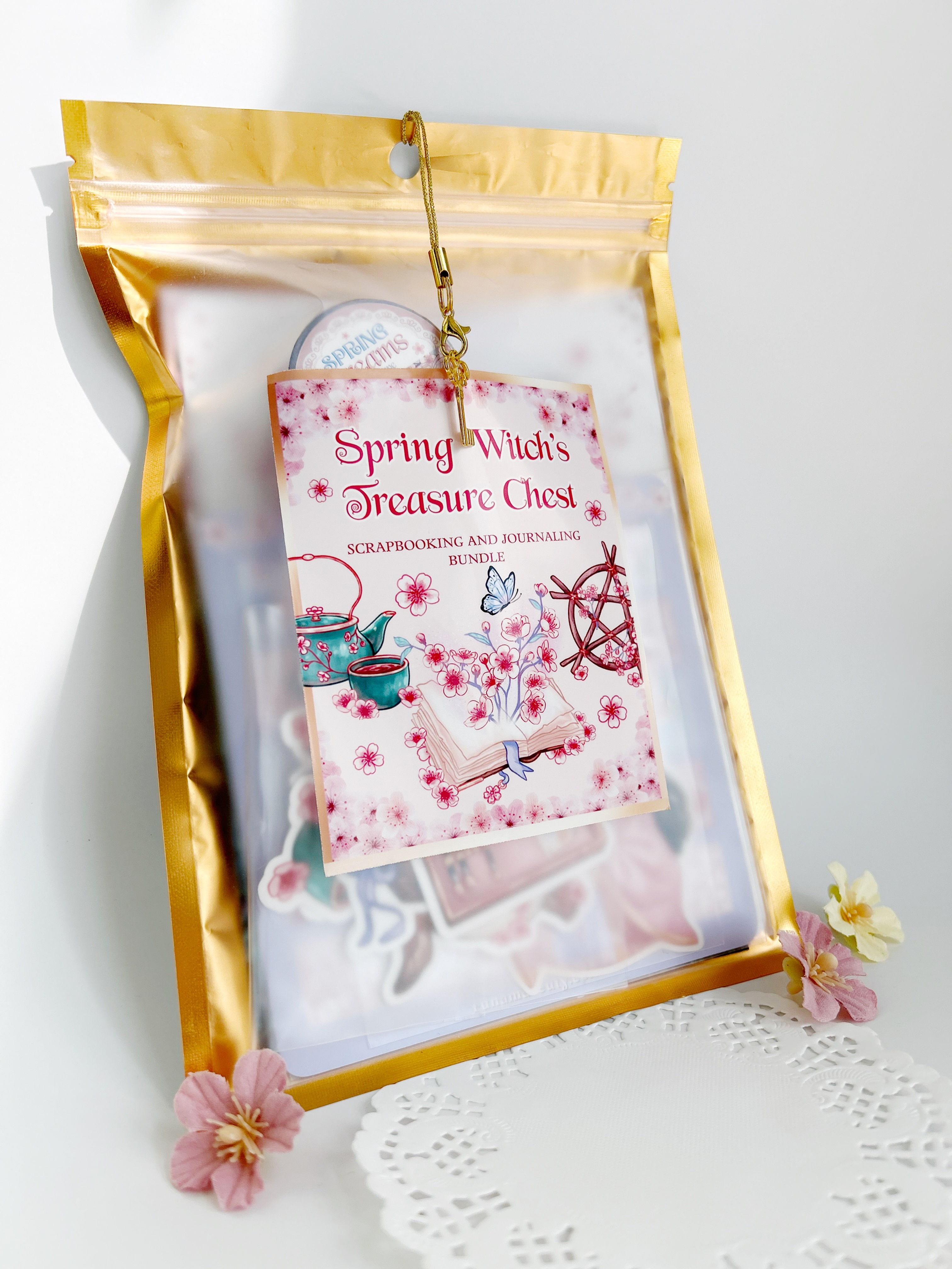 Spring Witch's Treasure Chest - Scrapbooking and Journaling BUNDLE