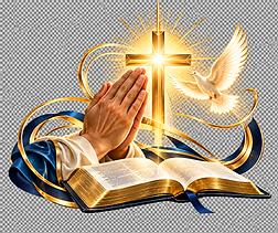 Radiant Prayer Hands and Bible Emblem.png
