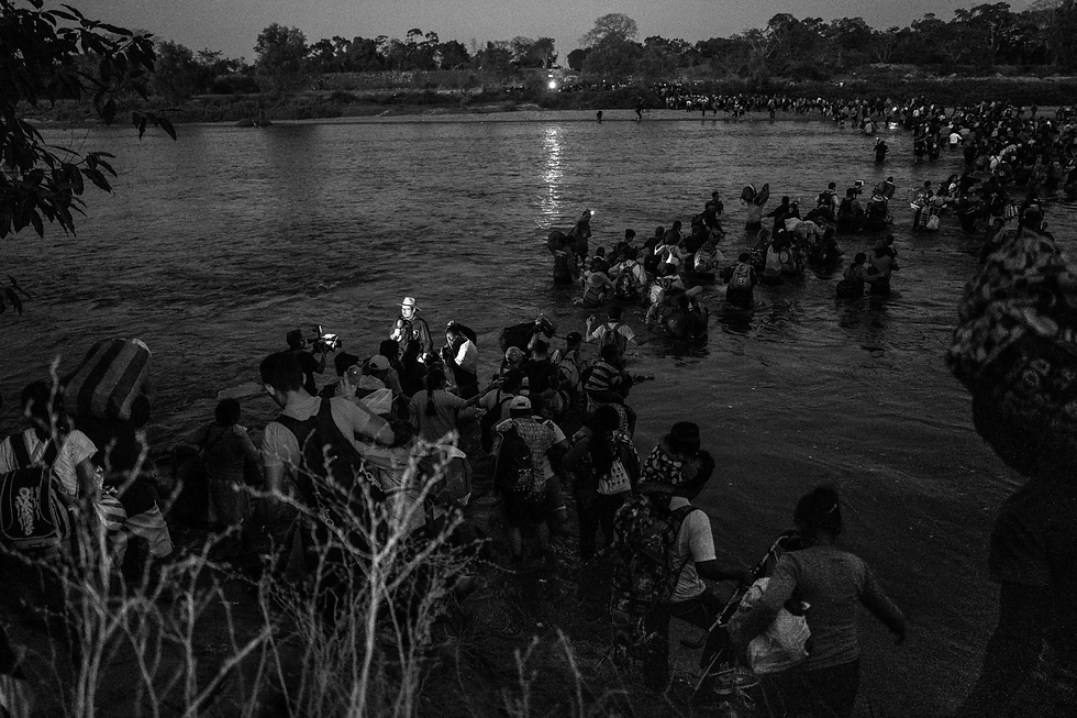 Crossing the Second Leg of the Suchiate River, 2020