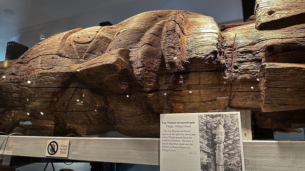 Giant head totem