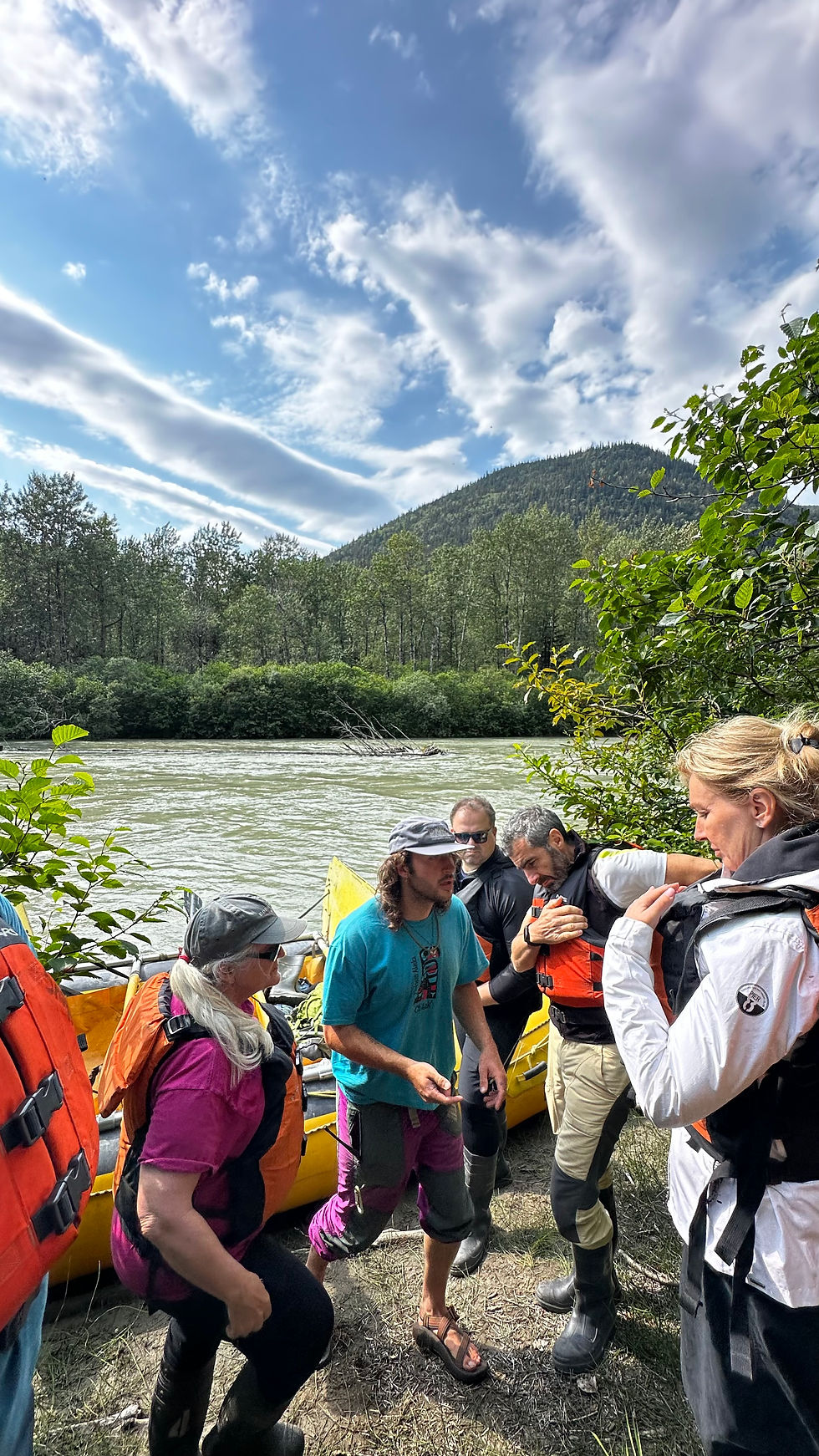 Gearing up for the river raft