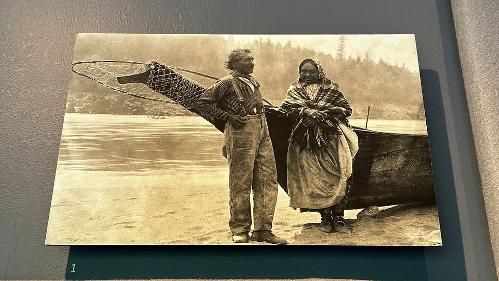 B&W photo of Tlingit couple
