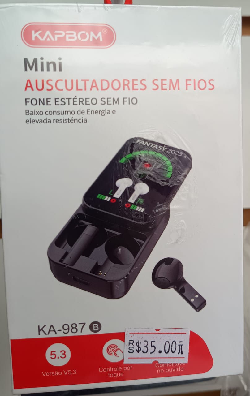Fone de ouvido sem fio KAPBOM KA-987