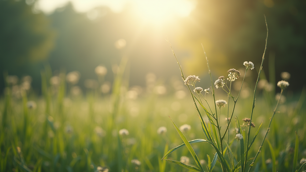 Eye-level view of a serene landscape with a winding path
