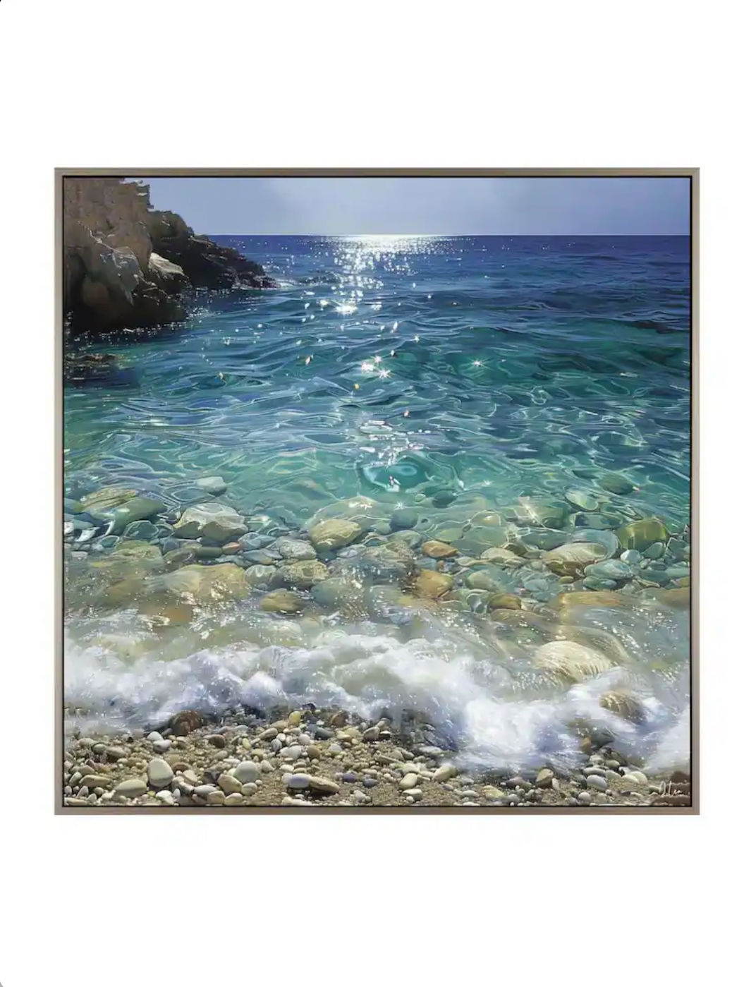 Blue Crystal Waters Wall Art