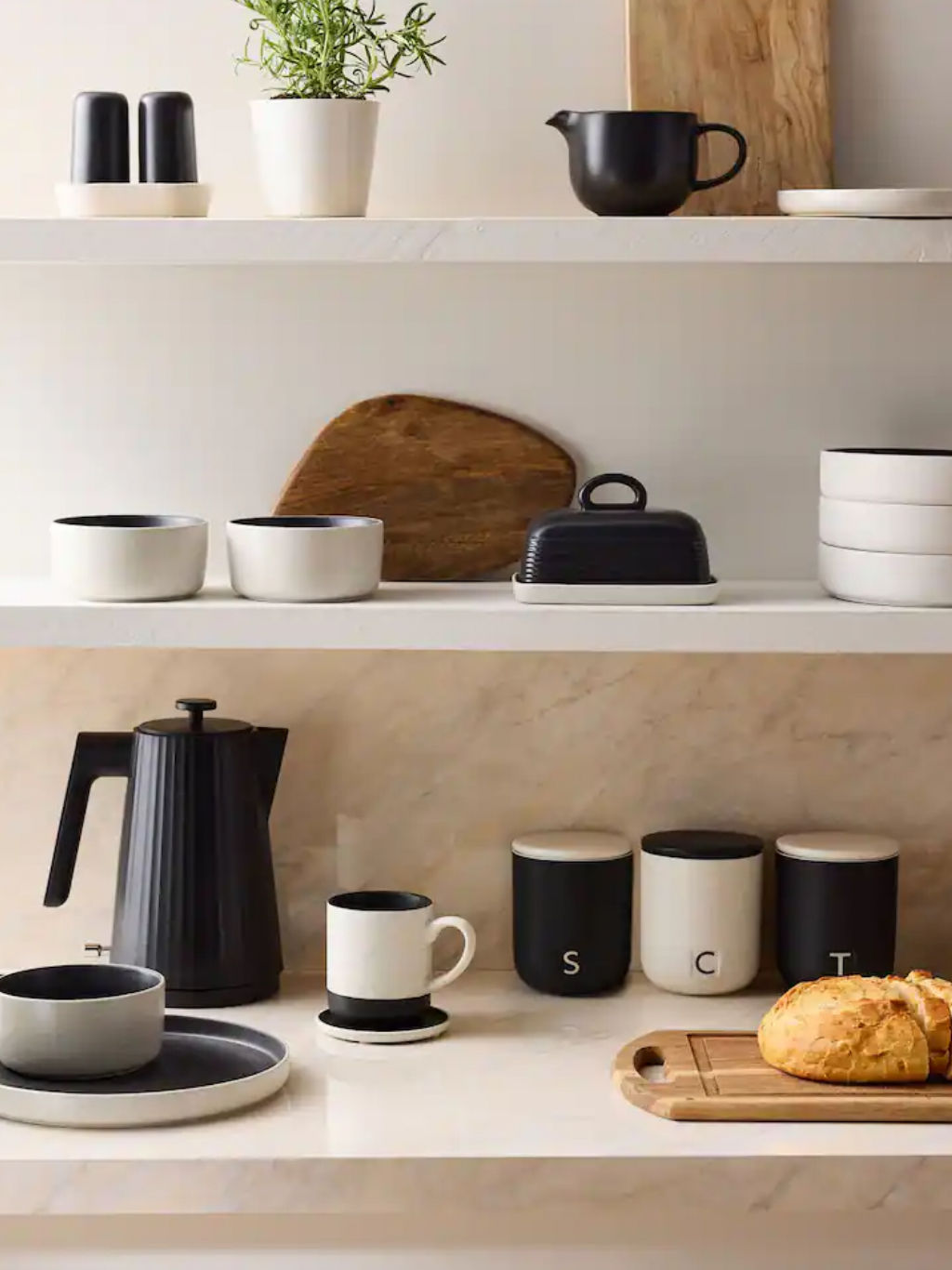 12 Piece Black Otis Dinner Set