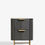 Thumbnail: Dark Grey Valencia Marble and Mango Wood 2 Drawer Bedside