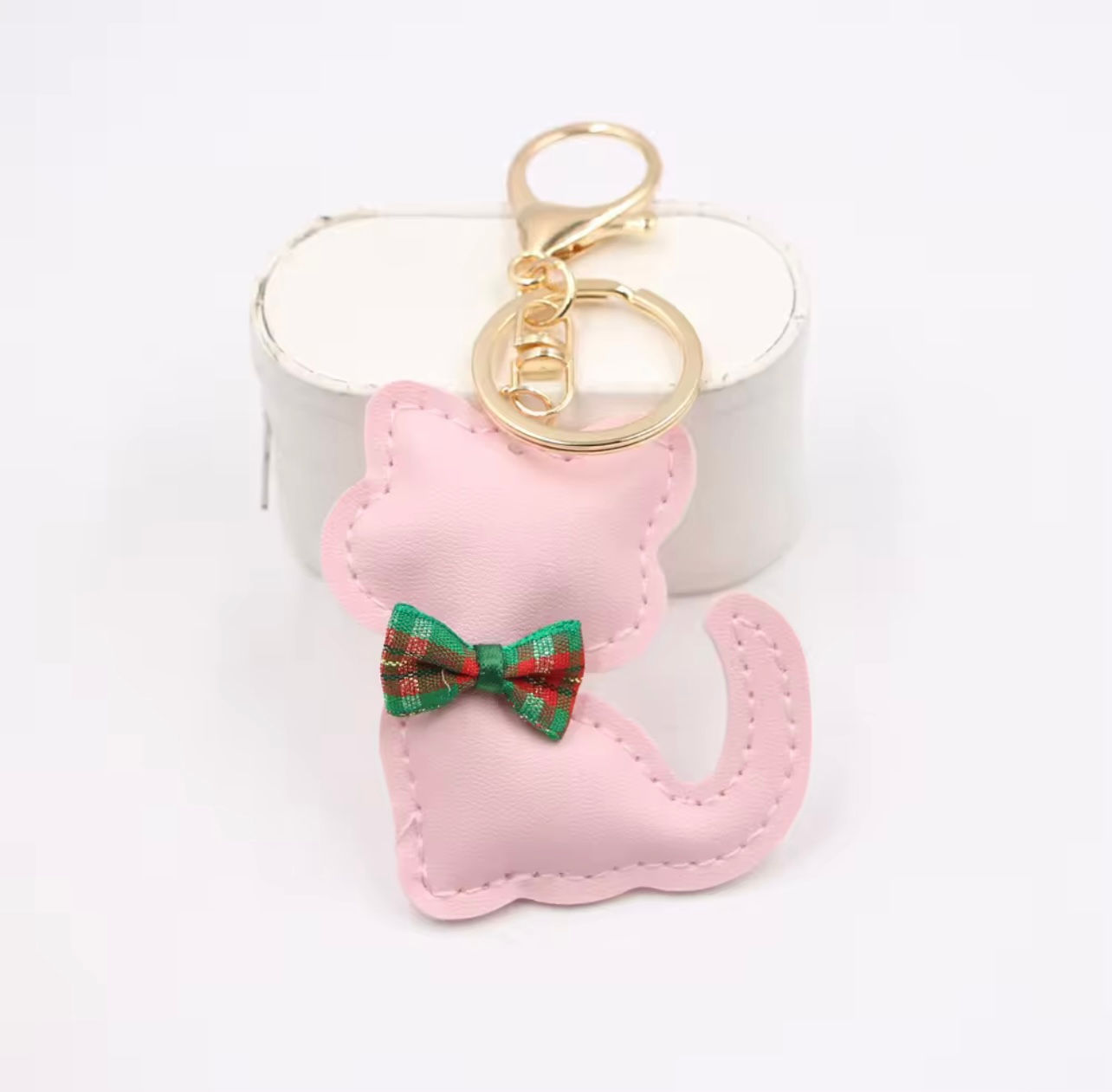 Cute Cat Keychain pink 