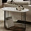 Thumbnail: Grey Linear Marble Effect Sofa Side Table