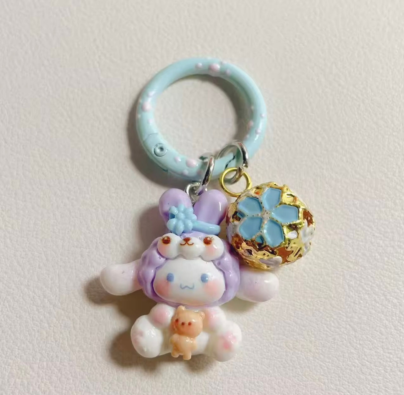 Cartoon  Keychain purple 
