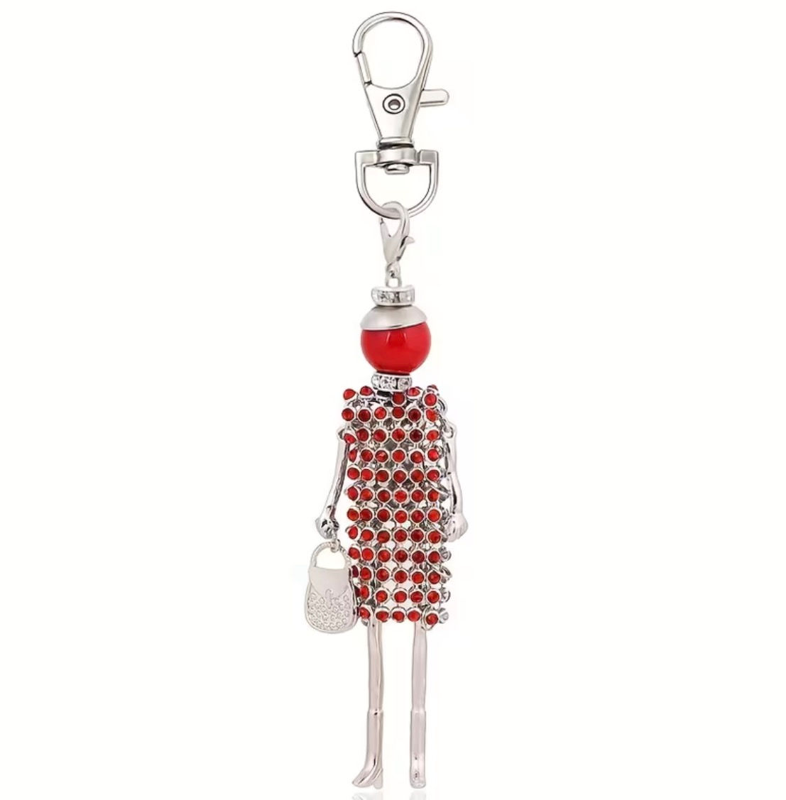 Doll Keychain Red