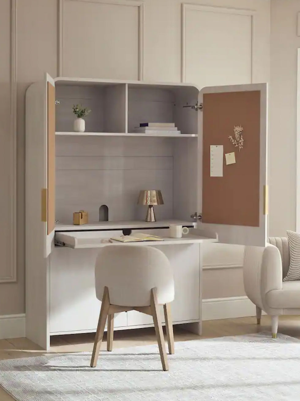 縮圖：Light Natural Mia Hideaway Desk 