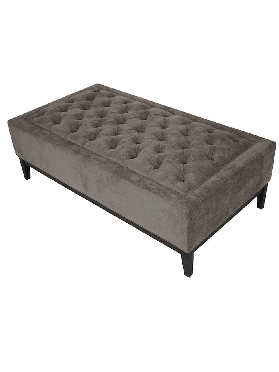 縮圖：Libra Warm Grey Theodore Buttoned XL Ottoman