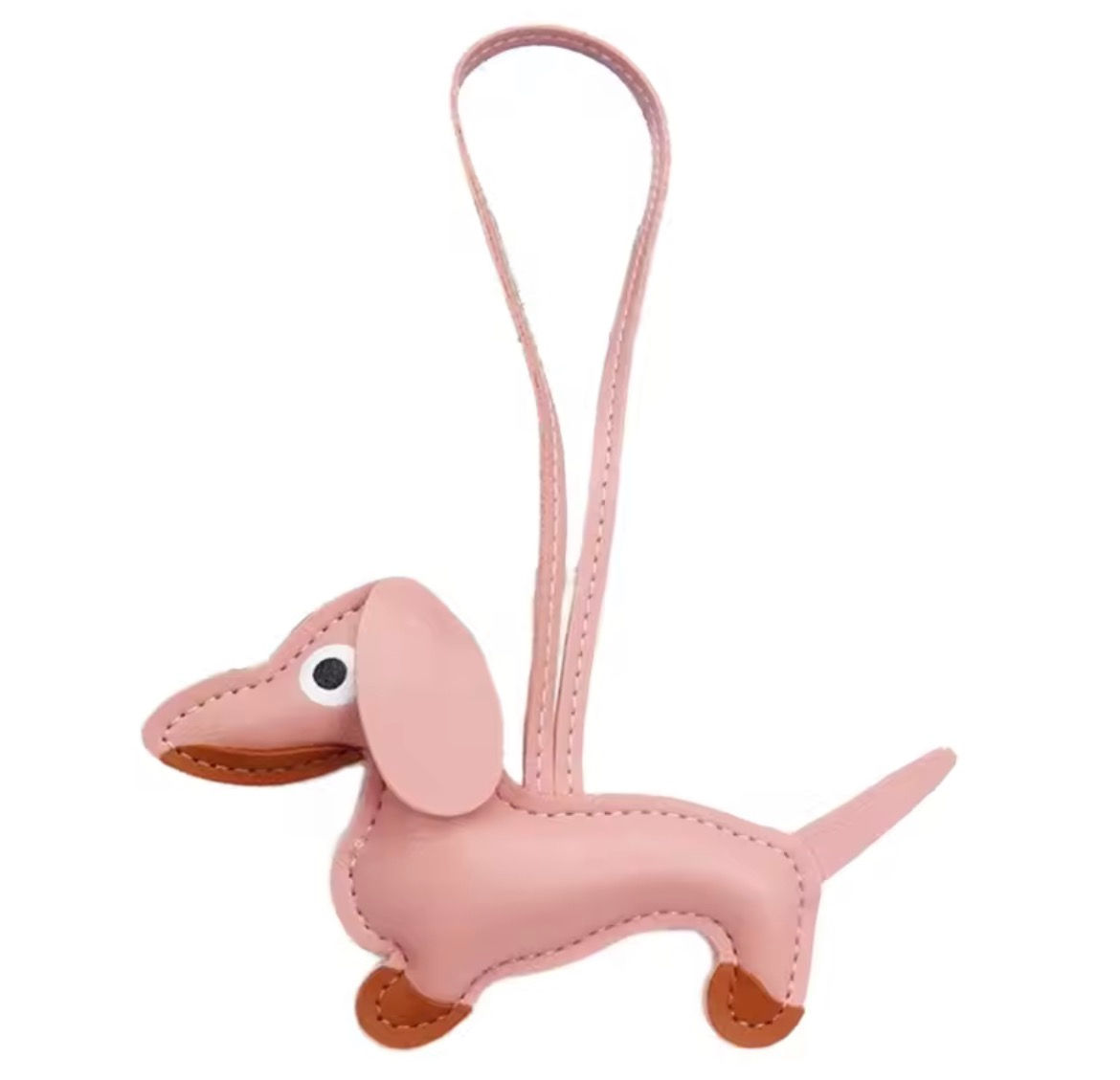 Mini Dachshund Dog Keychain 