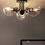 Thumbnail: Black Jackson 3 Light Flush Ceiling Light