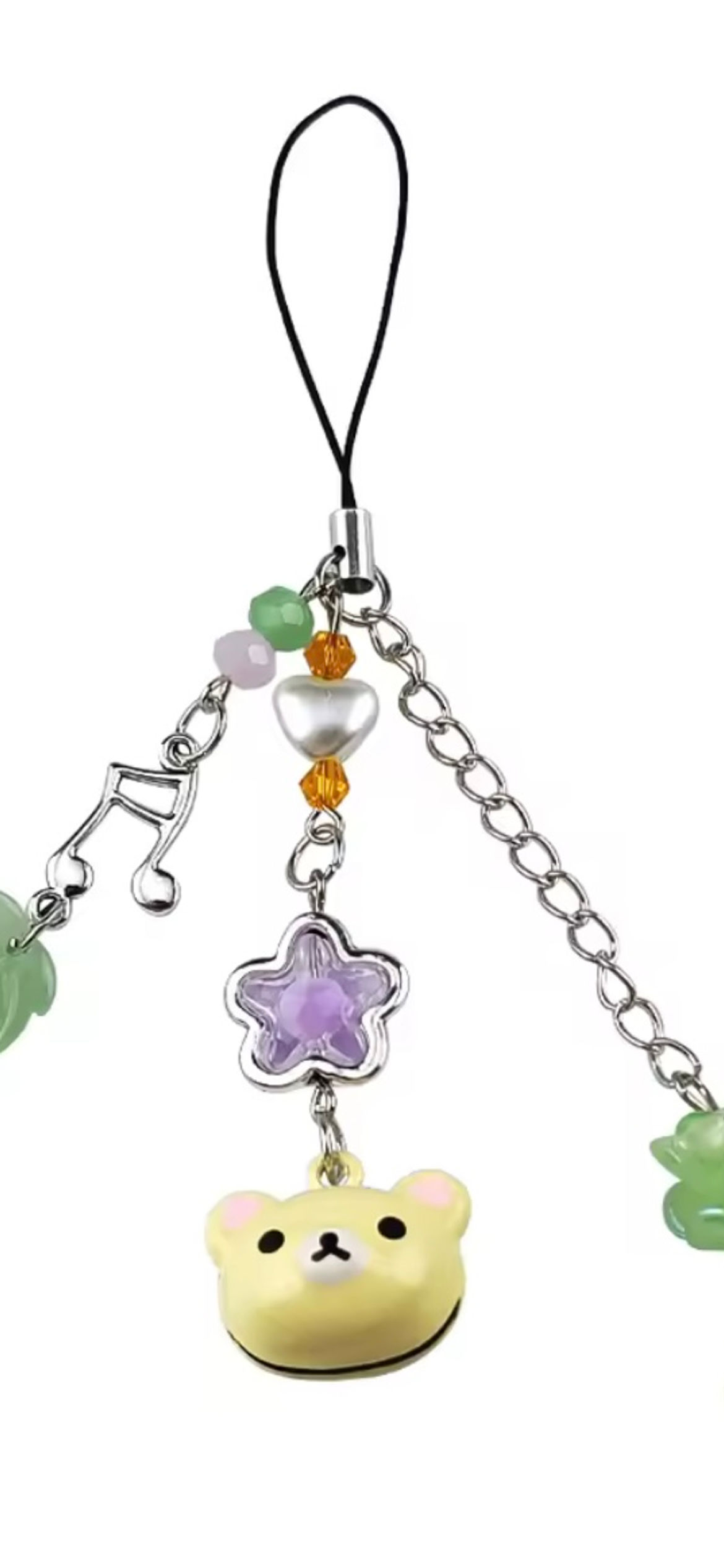 Rilakkuma Beaded Keychain 