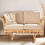 Thumbnail: Desser Natural Beijing Rattan 2 Seater Boucle Sofa 