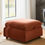 Thumbnail: Soft Velvet Rust Brown Crosby Modular Footstool