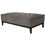 Thumbnail: Libra Warm Grey Theodore Buttoned XL Ottoman