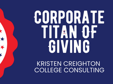 Kristen Creighton Consulting: Our First Corporate Titan of Giving!