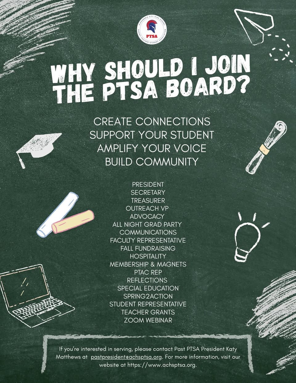 Join the 2026-2027 PTSA Board!