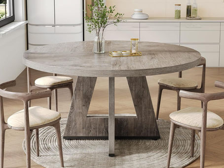 round glass dining table