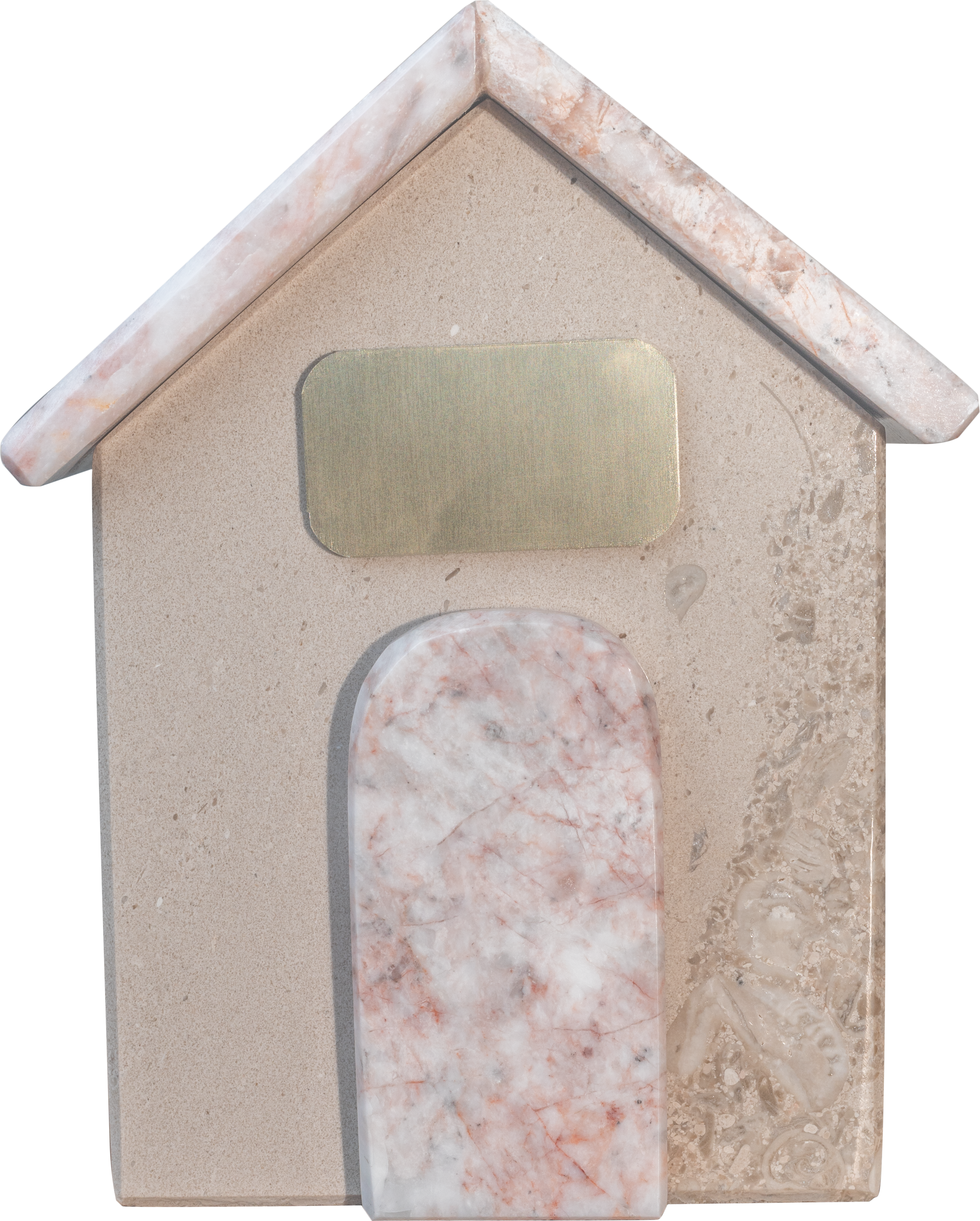 Urna Casita de Mármol Rosa
