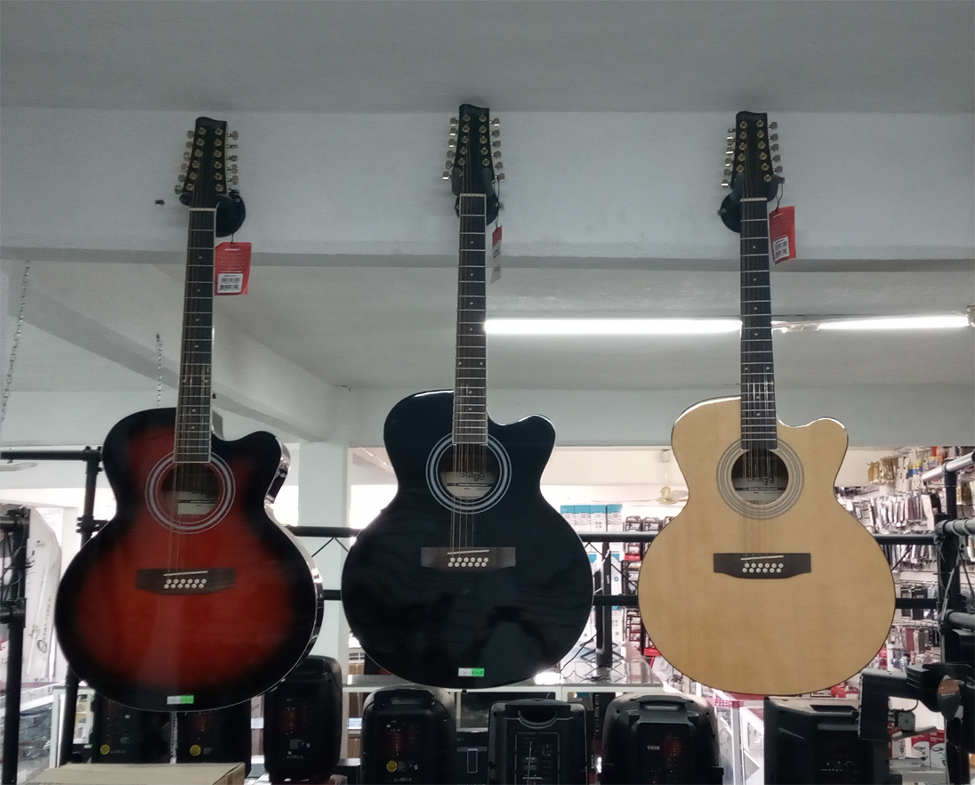 Guitarra Stagg 12 Cuerdas Electroacústica SA40JUCFI | ELECTRONICA ABRAHAM
