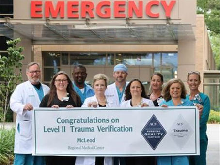 McLeod Regional Medical Center (Florence, South Carolina) celebrates its Level II Trauma Verification!