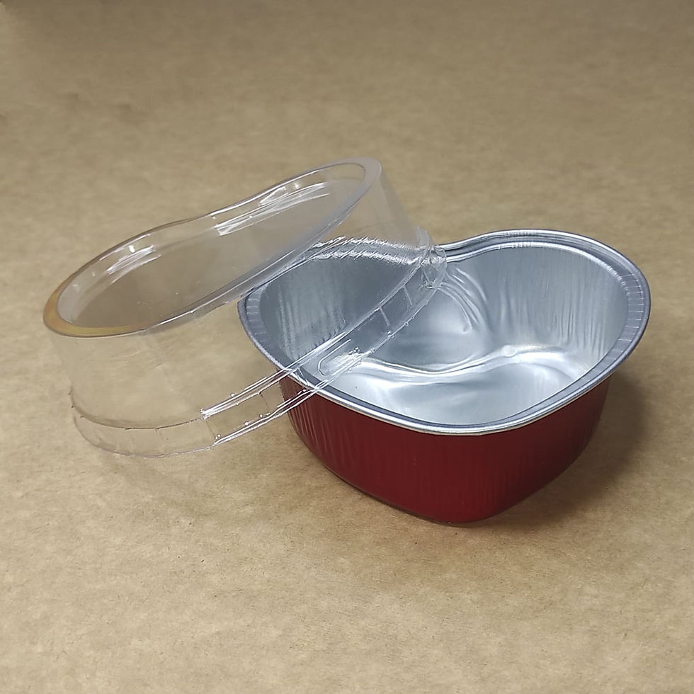 Thumbnail: Aluminum Mini Heart Pan w/ Clear Lid (100ml)