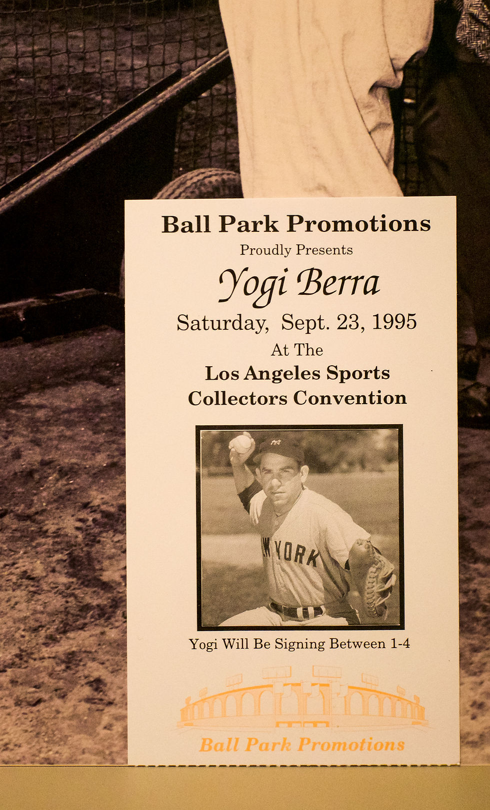 Thumbnail: Joe DiMaggio & Yogi Berra 16x20 Signed Photograph