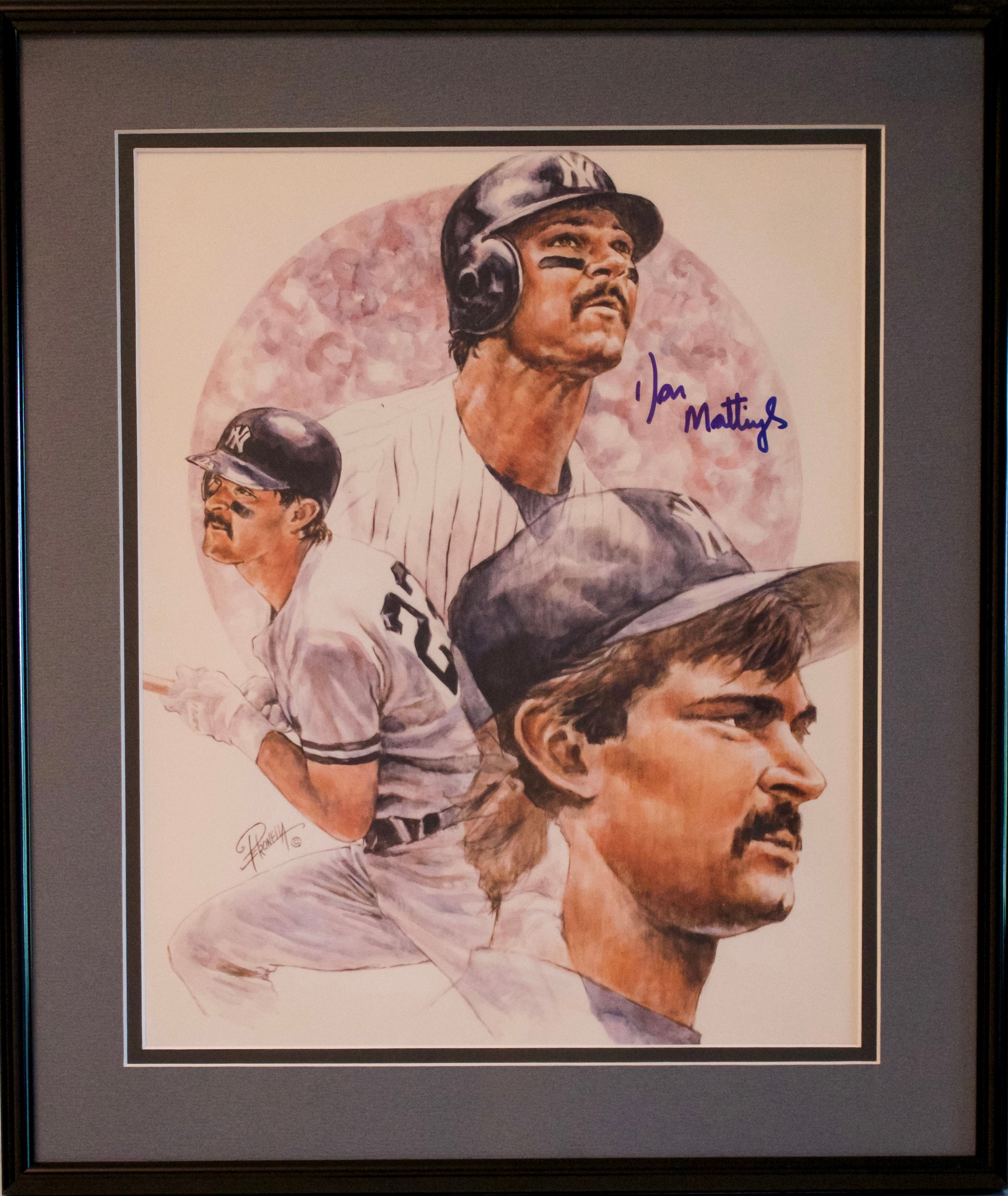 Don Mattingly 8x10 Framed & Signed