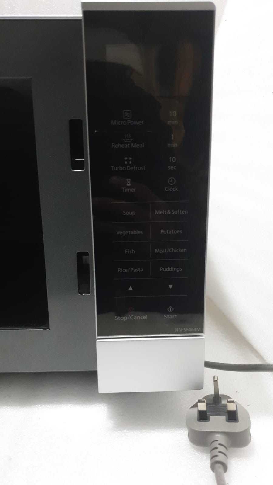 Thumbnail: NN-SF464MBPQ Panasonic Flatbed Microwave oven 27L Silver Inverter 1000W