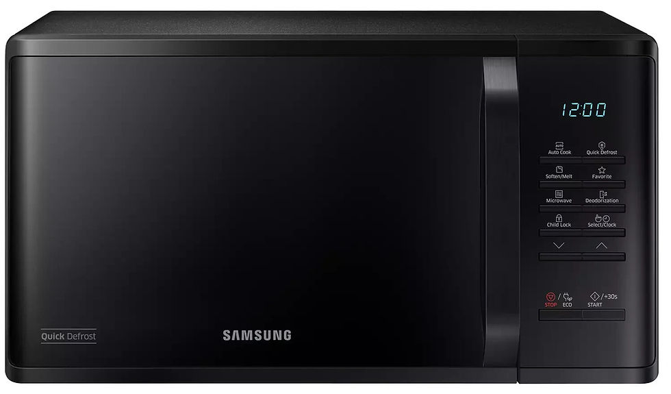 Samsung Microwave Oven 23L Standard Food Reheat Solo Ceramic MS23K3513AK - Black